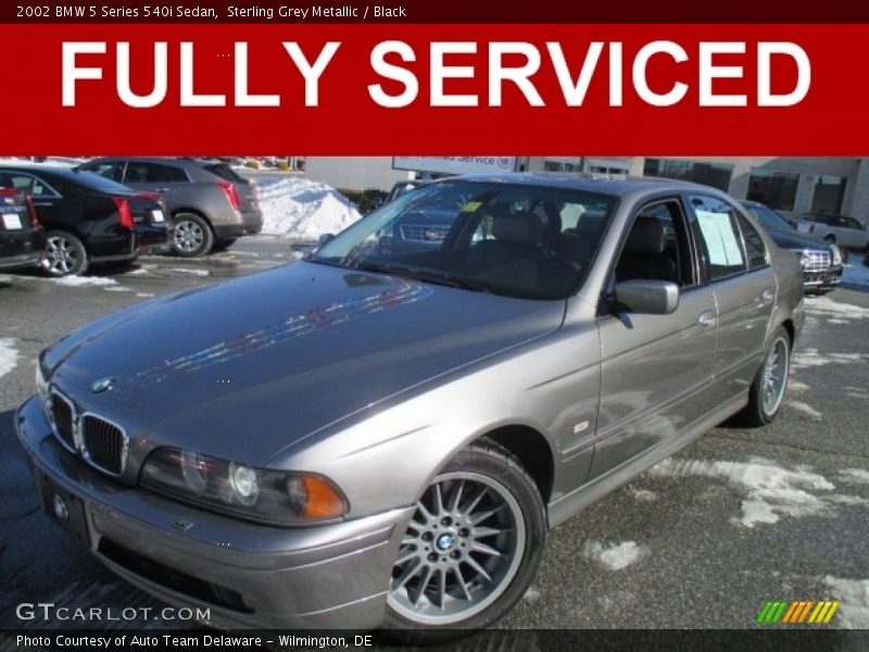Sterling Grey Metallic / Black 2002 BMW 5 Series 540i Sedan
