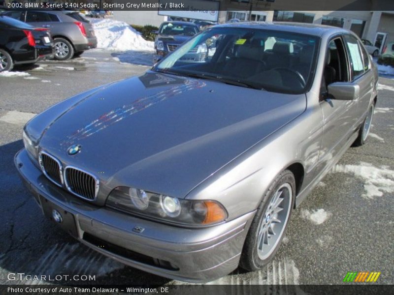 Sterling Grey Metallic / Black 2002 BMW 5 Series 540i Sedan