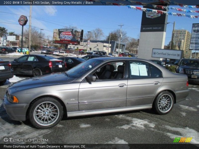 Sterling Grey Metallic / Black 2002 BMW 5 Series 540i Sedan