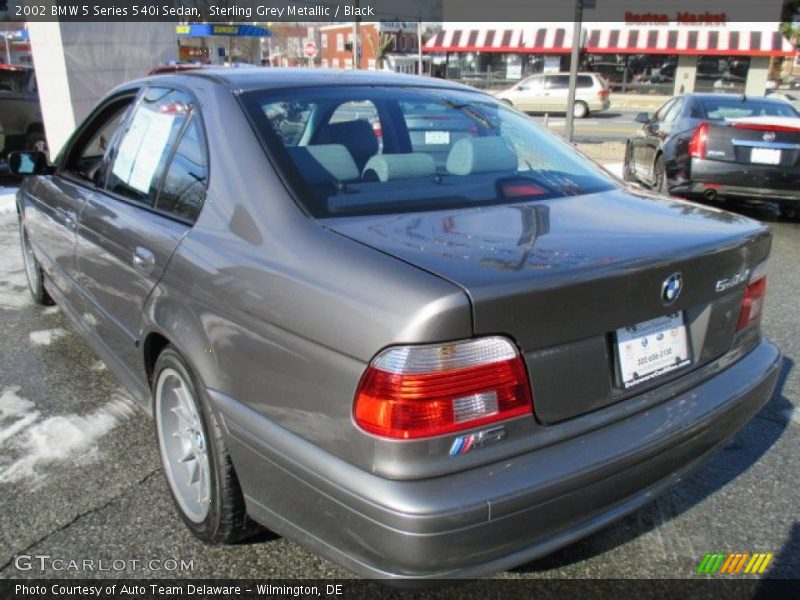 Sterling Grey Metallic / Black 2002 BMW 5 Series 540i Sedan