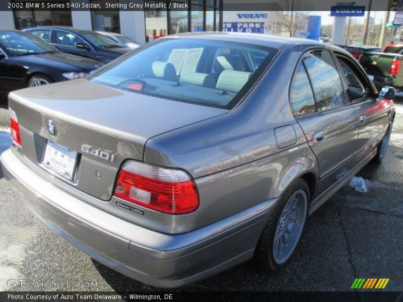 Sterling Grey Metallic / Black 2002 BMW 5 Series 540i Sedan