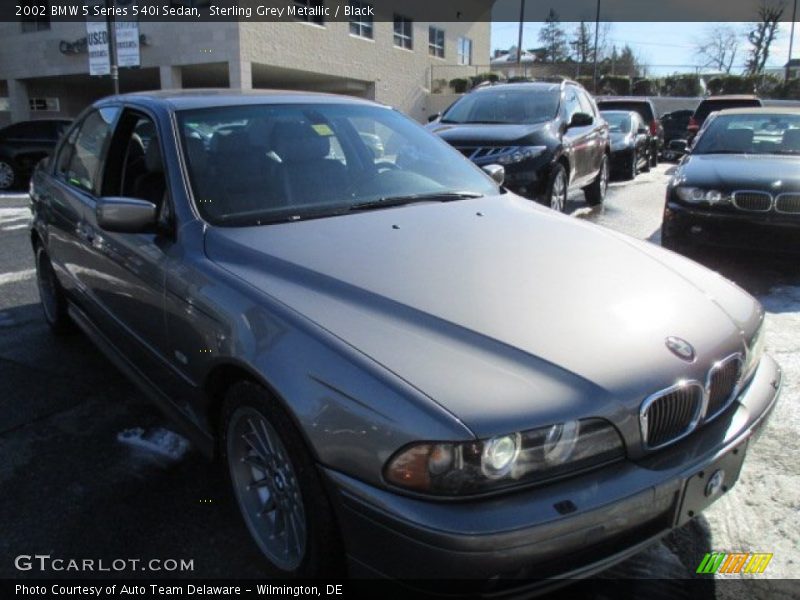 Sterling Grey Metallic / Black 2002 BMW 5 Series 540i Sedan