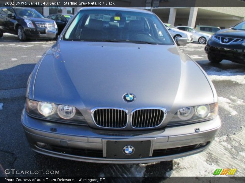 Sterling Grey Metallic / Black 2002 BMW 5 Series 540i Sedan
