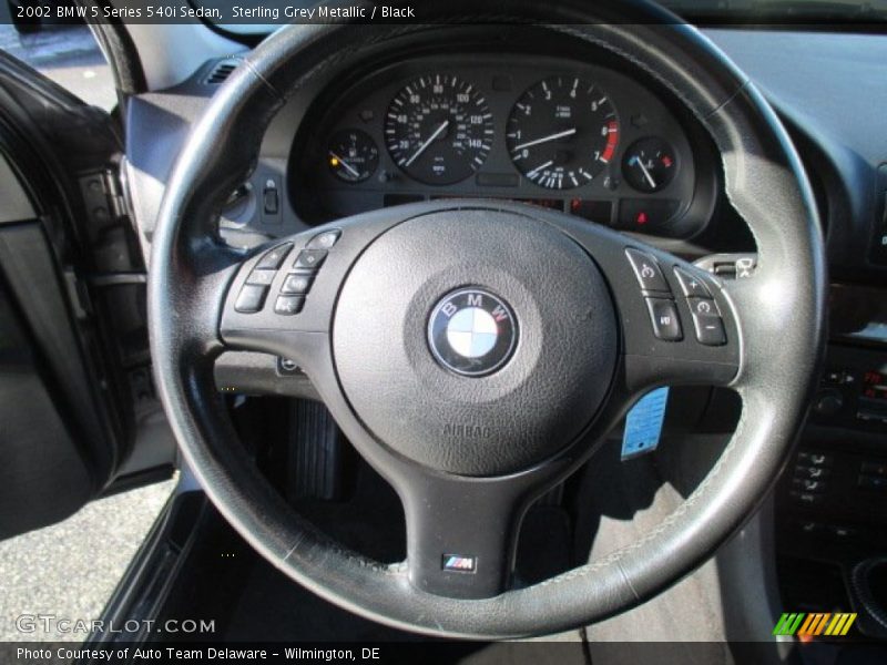 Sterling Grey Metallic / Black 2002 BMW 5 Series 540i Sedan