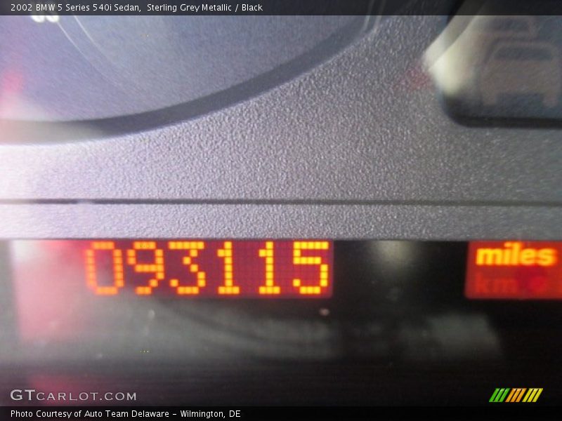 Sterling Grey Metallic / Black 2002 BMW 5 Series 540i Sedan