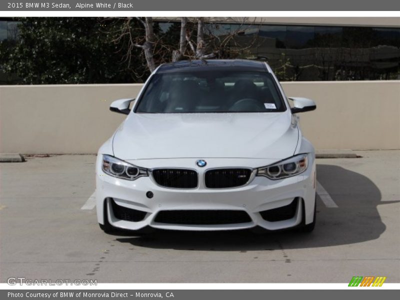 Alpine White / Black 2015 BMW M3 Sedan