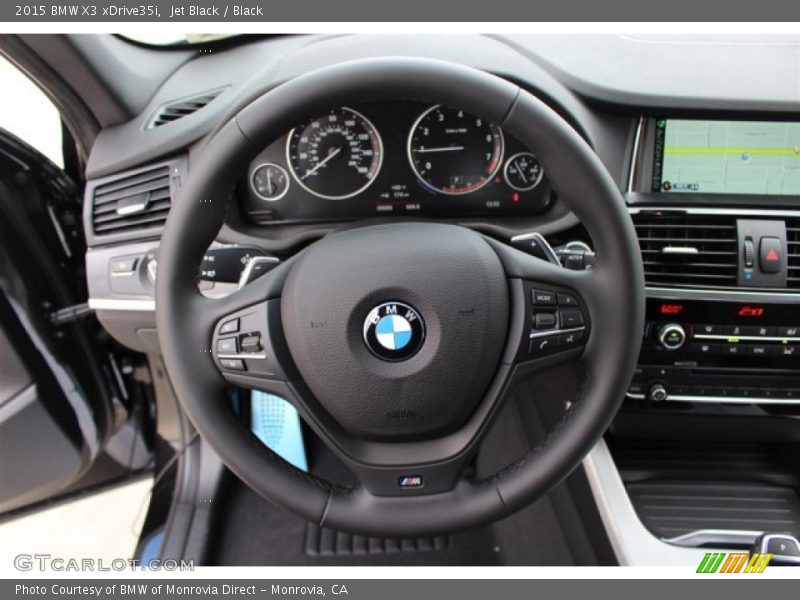 Jet Black / Black 2015 BMW X3 xDrive35i