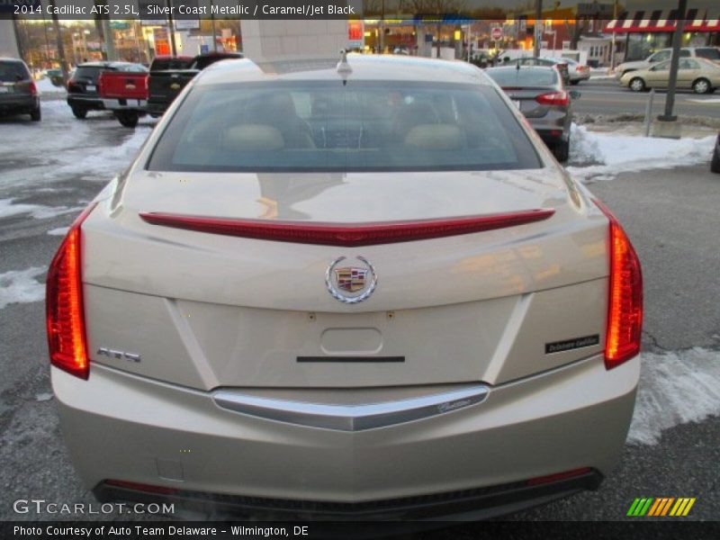 Silver Coast Metallic / Caramel/Jet Black 2014 Cadillac ATS 2.5L