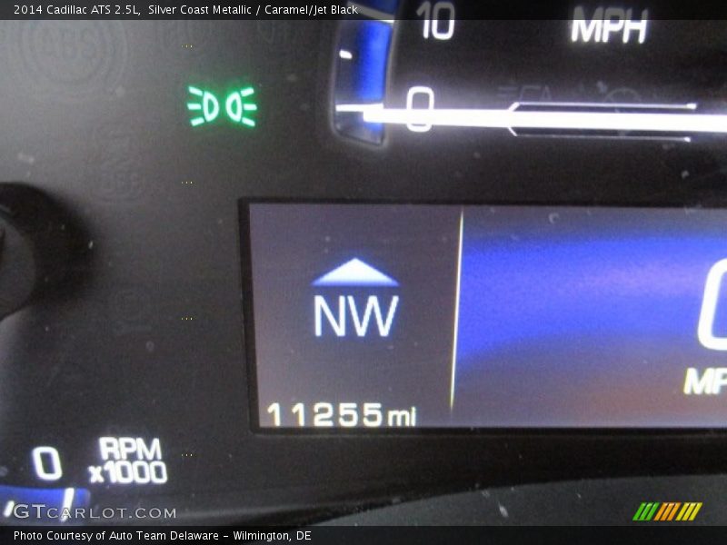 Silver Coast Metallic / Caramel/Jet Black 2014 Cadillac ATS 2.5L