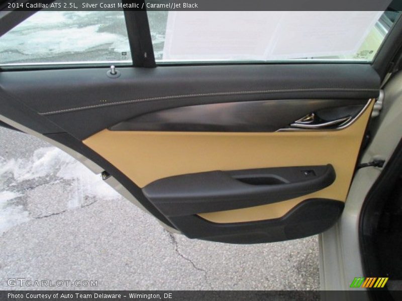 Silver Coast Metallic / Caramel/Jet Black 2014 Cadillac ATS 2.5L