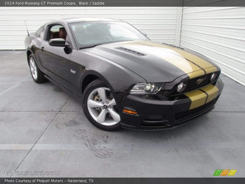 Black / Saddle 2014 Ford Mustang GT Premium Coupe