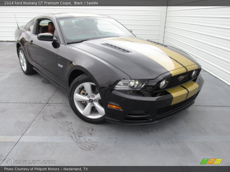 Black / Saddle 2014 Ford Mustang GT Premium Coupe