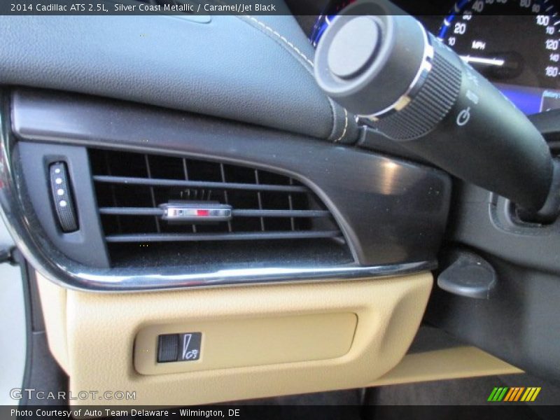 Silver Coast Metallic / Caramel/Jet Black 2014 Cadillac ATS 2.5L