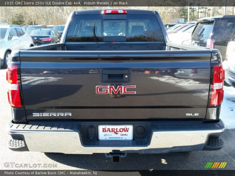 Iridium Metallic / Jet Black 2015 GMC Sierra 1500 SLE Double Cab 4x4