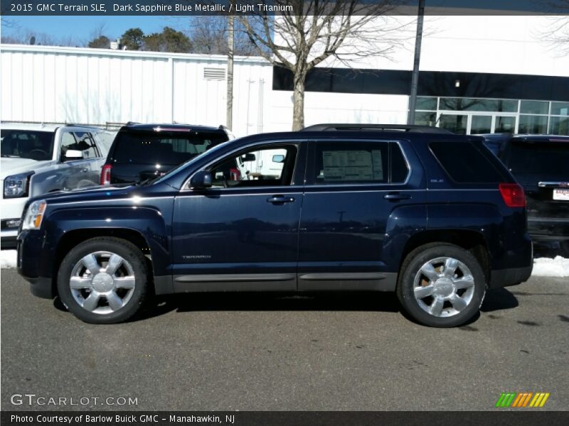 Dark Sapphire Blue Metallic / Light Titanium 2015 GMC Terrain SLE