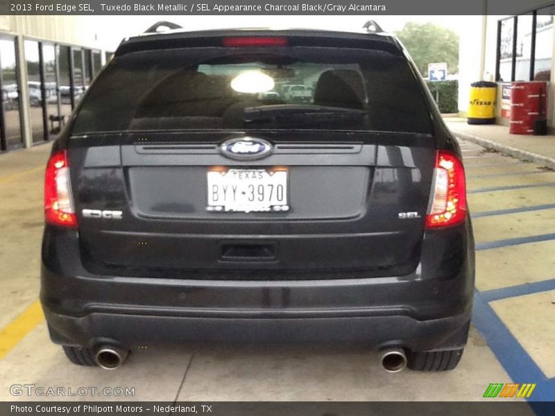 Tuxedo Black Metallic / SEL Appearance Charcoal Black/Gray Alcantara 2013 Ford Edge SEL