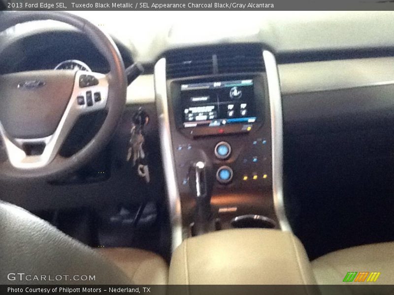 Tuxedo Black Metallic / SEL Appearance Charcoal Black/Gray Alcantara 2013 Ford Edge SEL