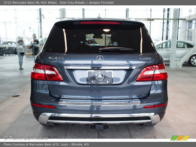 Steel Grey Metallic / designo Porcelain 2015 Mercedes-Benz ML 400 4Matic