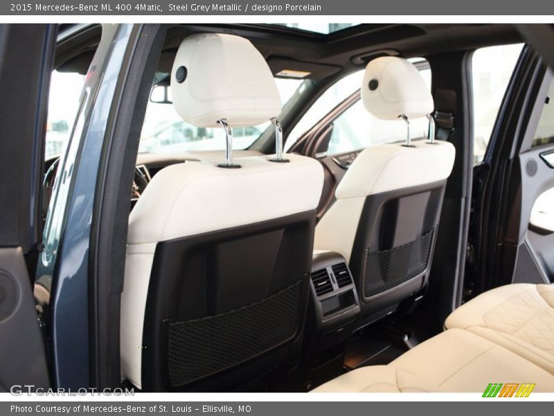 Steel Grey Metallic / designo Porcelain 2015 Mercedes-Benz ML 400 4Matic