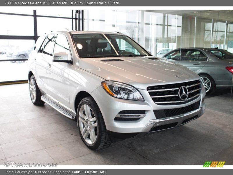 Iridium Silver Metallic / Black 2015 Mercedes-Benz ML 350 4Matic