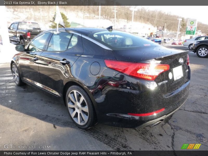 Ebony Black / Black 2013 Kia Optima SX