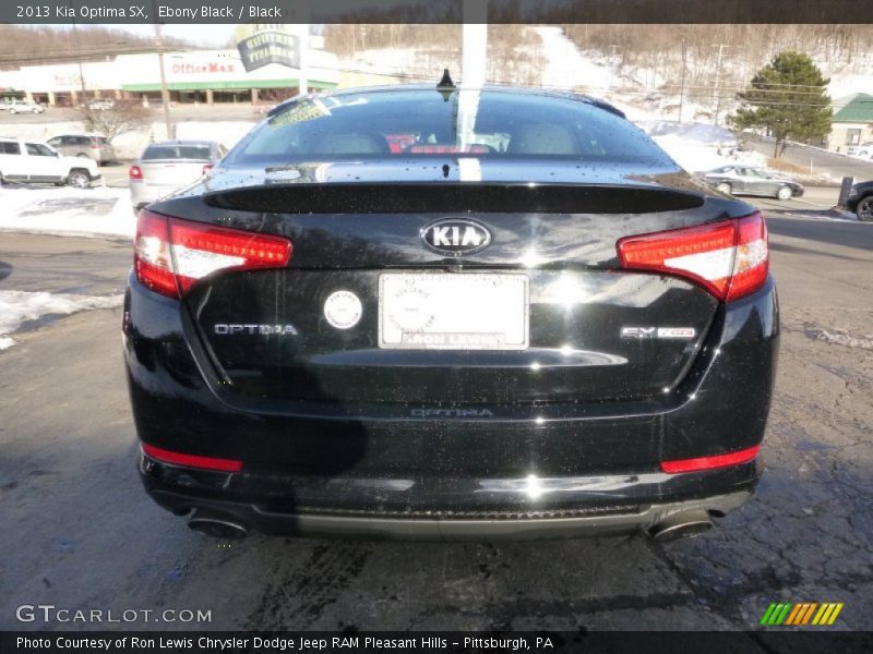Ebony Black / Black 2013 Kia Optima SX