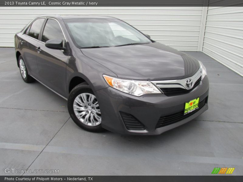 Cosmic Gray Metallic / Ivory 2013 Toyota Camry LE