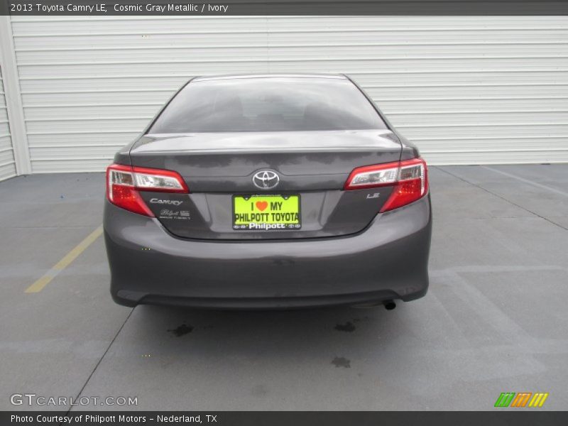 Cosmic Gray Metallic / Ivory 2013 Toyota Camry LE