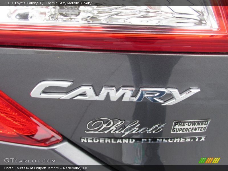 Cosmic Gray Metallic / Ivory 2013 Toyota Camry LE