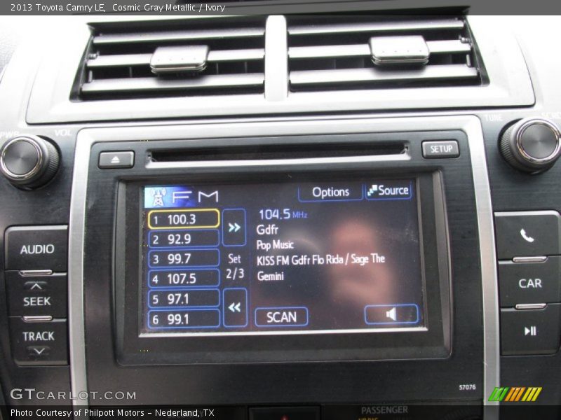 Cosmic Gray Metallic / Ivory 2013 Toyota Camry LE