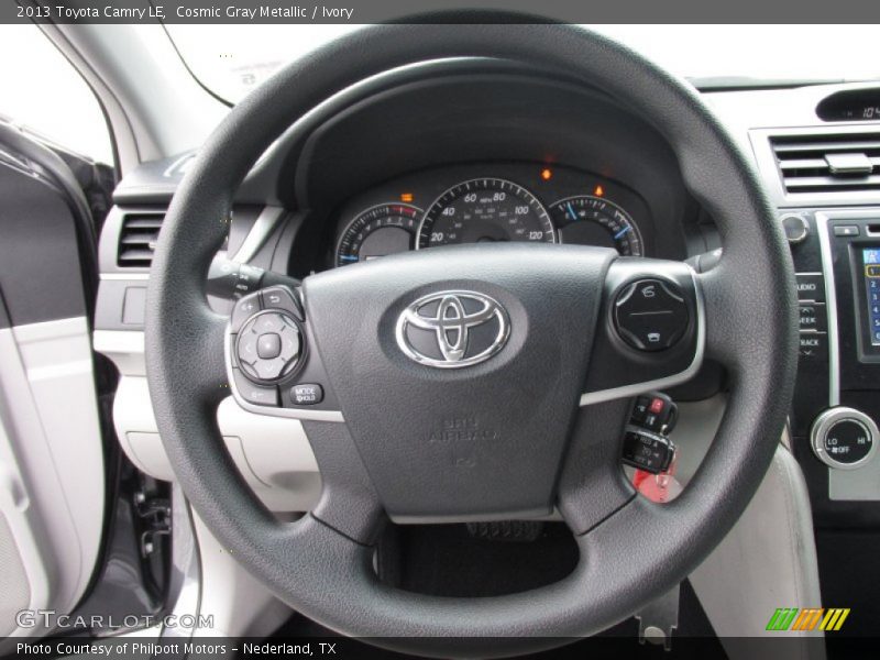 Cosmic Gray Metallic / Ivory 2013 Toyota Camry LE