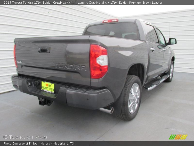 Magnetic Gray Metallic / 1794 Edition Premium Brown Leather 2015 Toyota Tundra 1794 Edition CrewMax 4x4