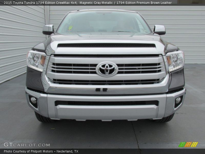 Magnetic Gray Metallic / 1794 Edition Premium Brown Leather 2015 Toyota Tundra 1794 Edition CrewMax 4x4