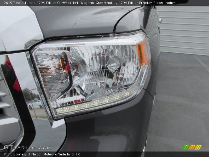 Magnetic Gray Metallic / 1794 Edition Premium Brown Leather 2015 Toyota Tundra 1794 Edition CrewMax 4x4