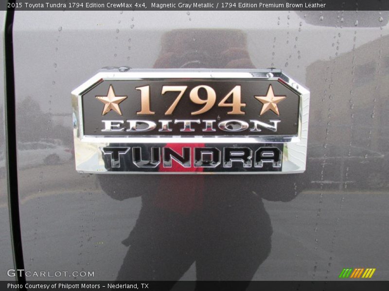 Magnetic Gray Metallic / 1794 Edition Premium Brown Leather 2015 Toyota Tundra 1794 Edition CrewMax 4x4