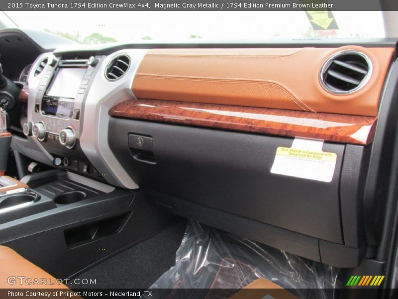 Magnetic Gray Metallic / 1794 Edition Premium Brown Leather 2015 Toyota Tundra 1794 Edition CrewMax 4x4
