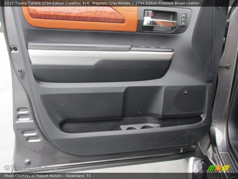 Magnetic Gray Metallic / 1794 Edition Premium Brown Leather 2015 Toyota Tundra 1794 Edition CrewMax 4x4