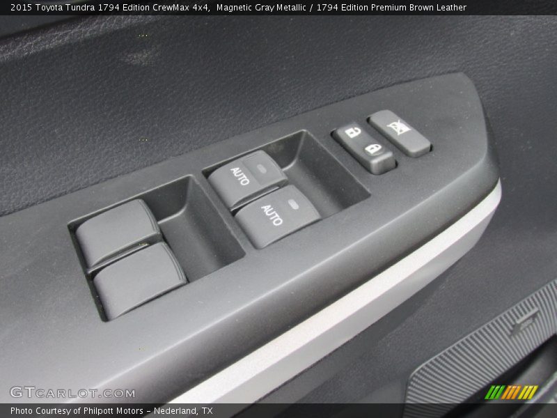 Magnetic Gray Metallic / 1794 Edition Premium Brown Leather 2015 Toyota Tundra 1794 Edition CrewMax 4x4