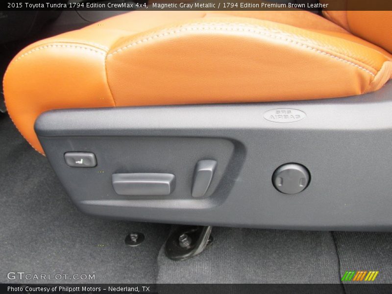 Magnetic Gray Metallic / 1794 Edition Premium Brown Leather 2015 Toyota Tundra 1794 Edition CrewMax 4x4