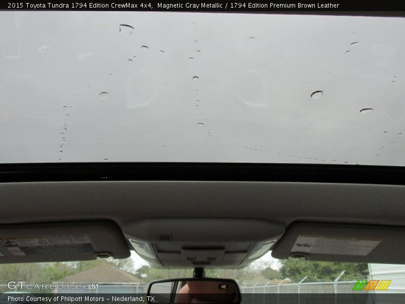 Magnetic Gray Metallic / 1794 Edition Premium Brown Leather 2015 Toyota Tundra 1794 Edition CrewMax 4x4