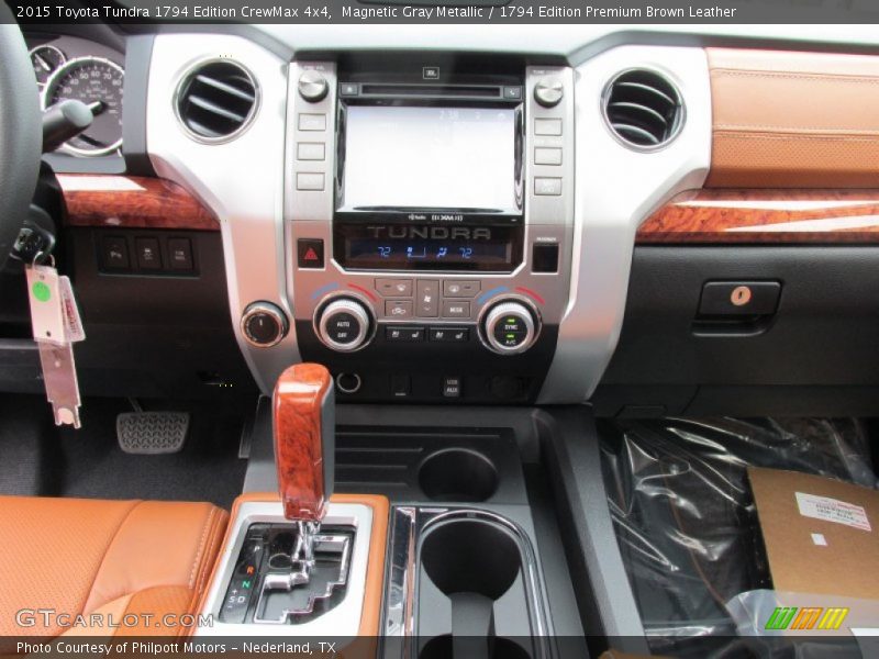 Magnetic Gray Metallic / 1794 Edition Premium Brown Leather 2015 Toyota Tundra 1794 Edition CrewMax 4x4