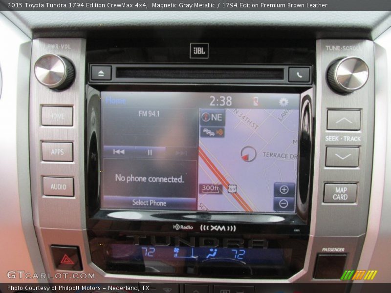 Magnetic Gray Metallic / 1794 Edition Premium Brown Leather 2015 Toyota Tundra 1794 Edition CrewMax 4x4