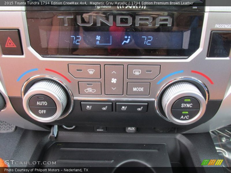 Magnetic Gray Metallic / 1794 Edition Premium Brown Leather 2015 Toyota Tundra 1794 Edition CrewMax 4x4