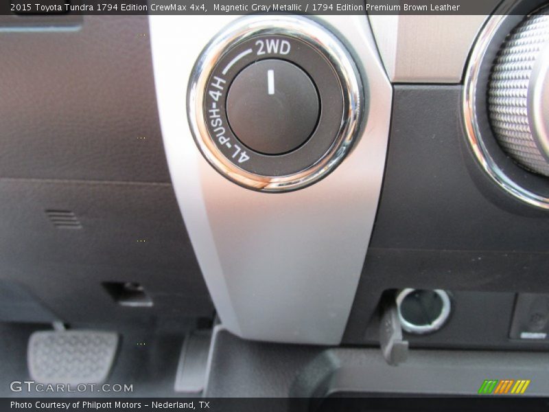 Magnetic Gray Metallic / 1794 Edition Premium Brown Leather 2015 Toyota Tundra 1794 Edition CrewMax 4x4