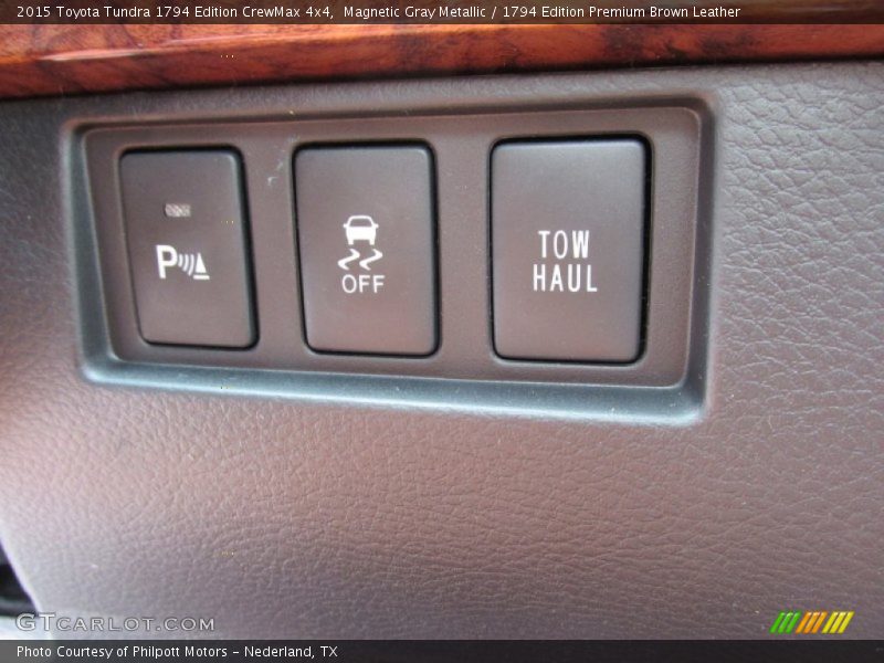 Magnetic Gray Metallic / 1794 Edition Premium Brown Leather 2015 Toyota Tundra 1794 Edition CrewMax 4x4