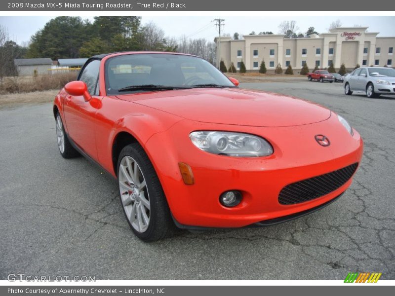 True Red / Black 2008 Mazda MX-5 Miata Touring Roadster