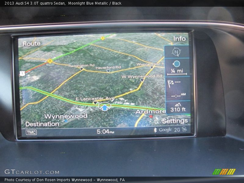 Navigation of 2013 S4 3.0T quattro Sedan
