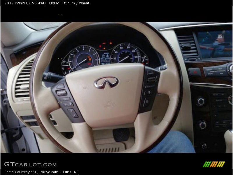 Liquid Platinum / Wheat 2012 Infiniti QX 56 4WD