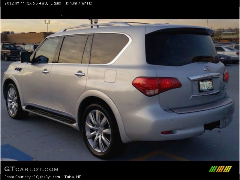 Liquid Platinum / Wheat 2012 Infiniti QX 56 4WD