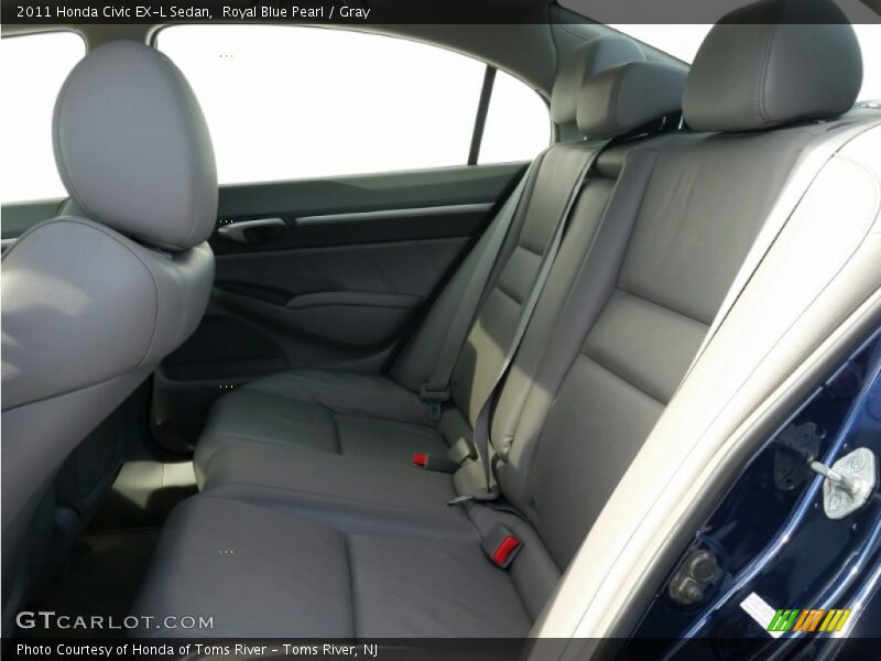 Royal Blue Pearl / Gray 2011 Honda Civic EX-L Sedan